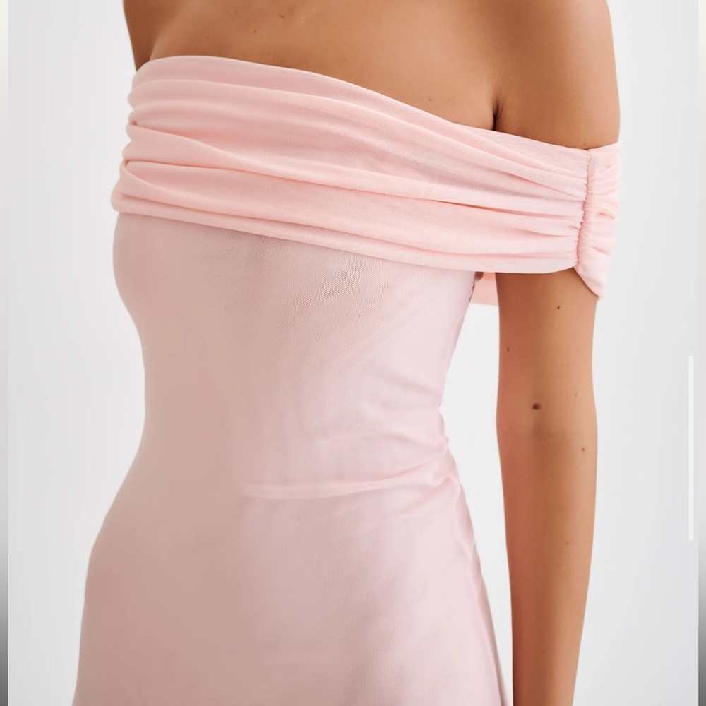 Meshki Strapless Dress in Blush - Picture 3 of 6